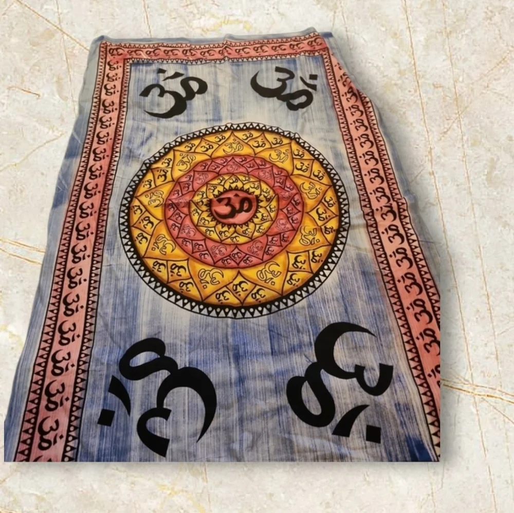 Colorful Om Tapestry